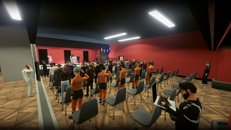 Une réunion publique